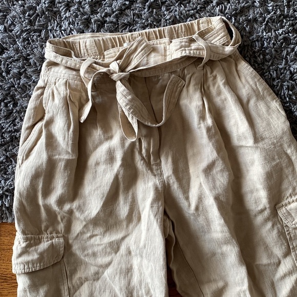Aritzia Wilfred Kafka Belted Linen Blend Cargo Utility Pant Size 2 - Picture 4 of 16